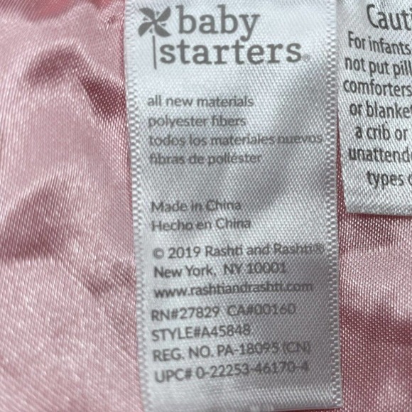 Baby Starters Plush Unicorn Girls Security Lovey Pastel Hearts Blanket R… - Picture 8 of 11